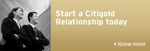 Start a Citigold Relationship today